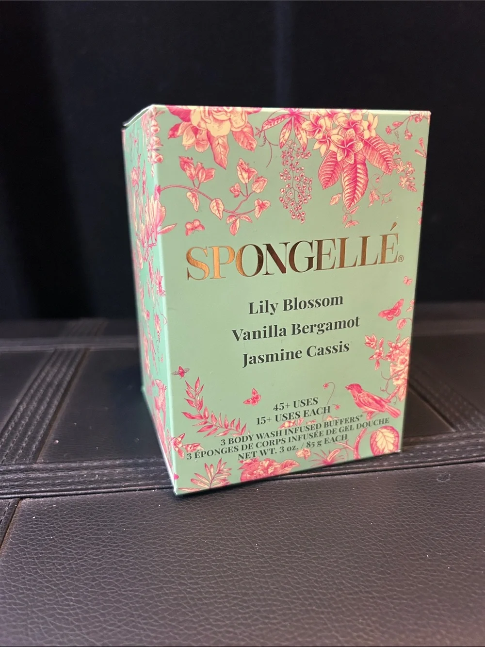 Spongelle body buffer trio - Lily Blossom, Vanilla Bergamot, and Jasmine Cassis